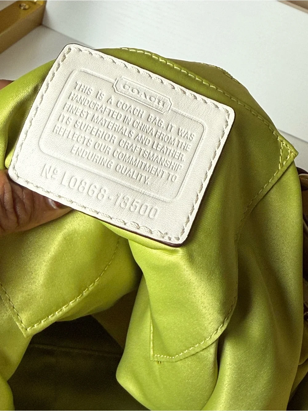 Coach Gold Signature Hobo Bag